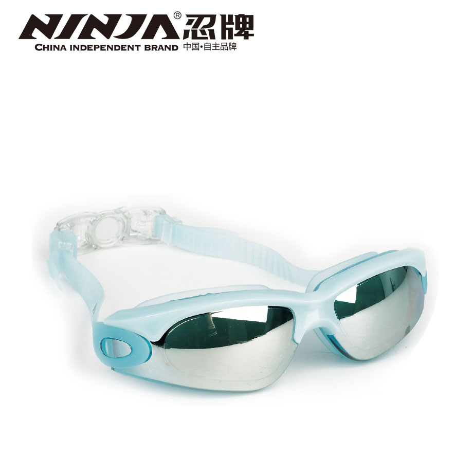 忍牌防霧防水防紫外線(xiàn)電鍍泳鏡NY1011